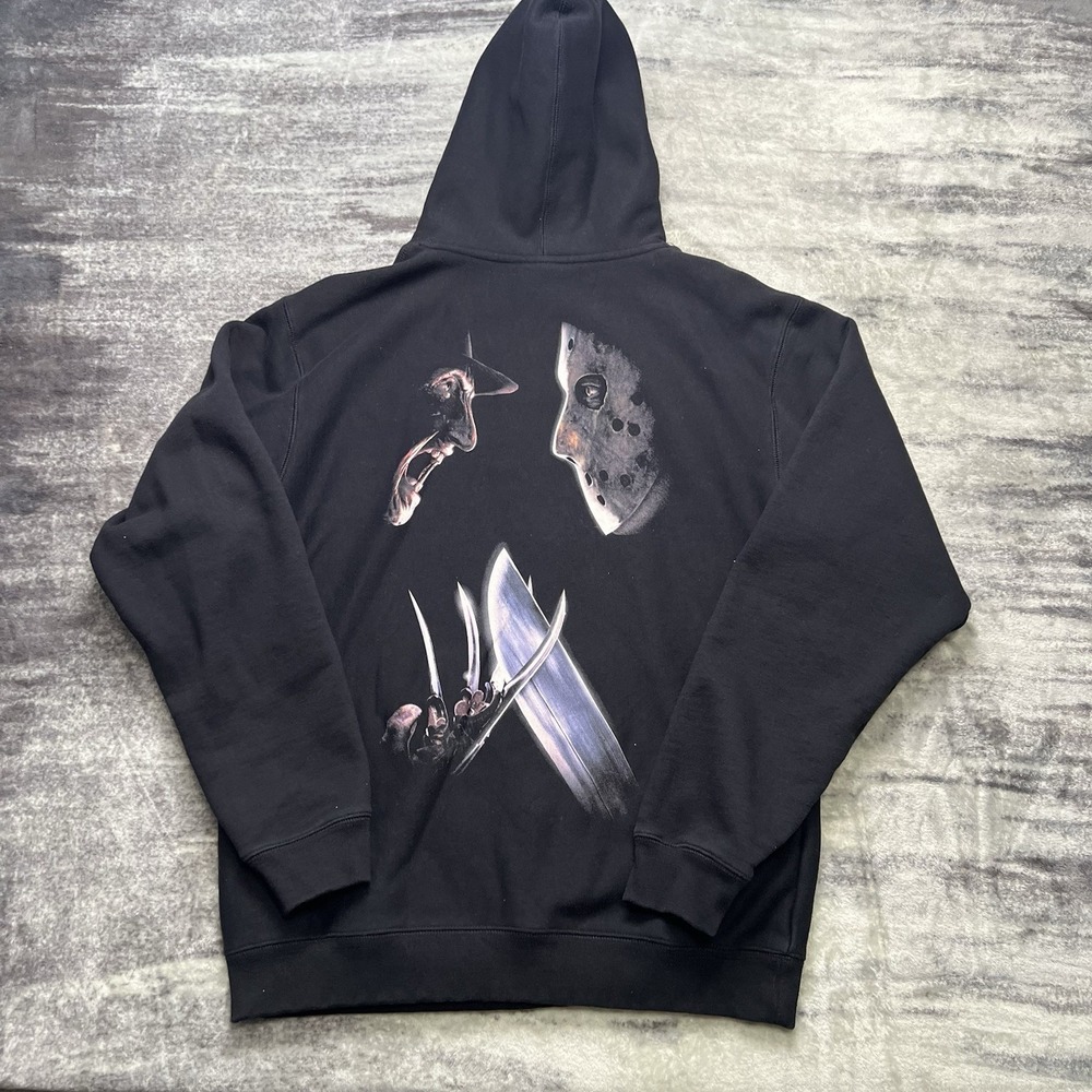 Shoe Palace Freddy Vs Jason Nightmare on Elm Street Black Pullover Hoodie XL